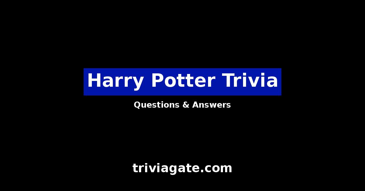 Harry Potter trivia image