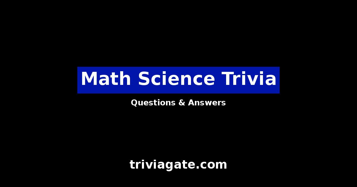 Math Science trivia image