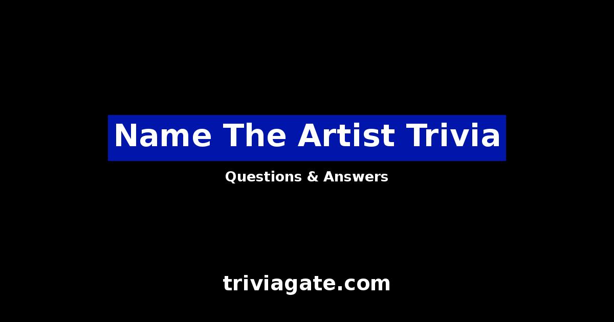 Name The Artist trivia image