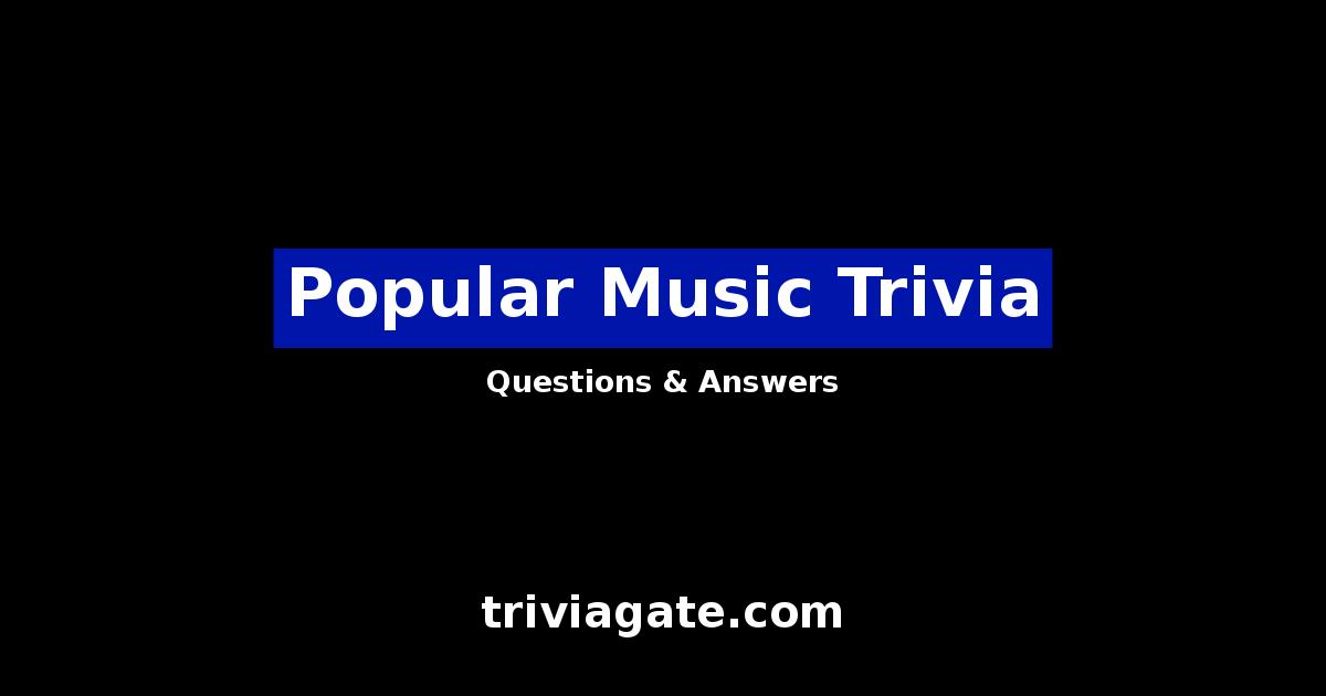 Popular Music trivia image