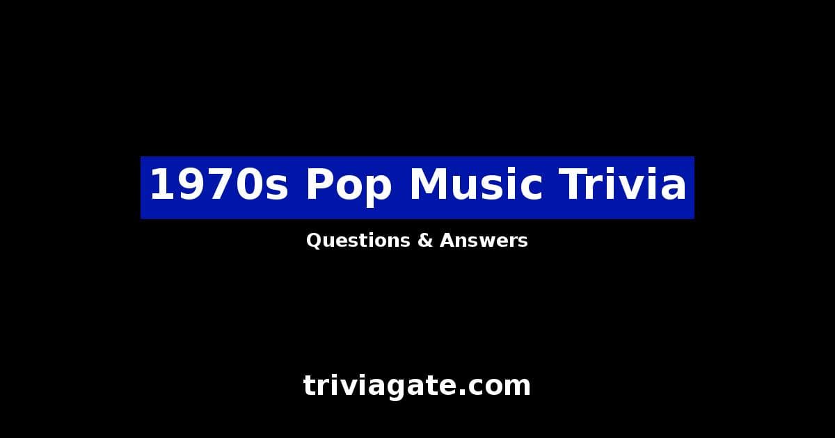 1970s Pop Music trivia image