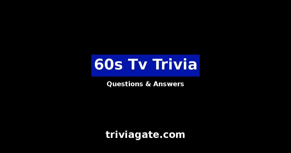 60s Tv trivia image