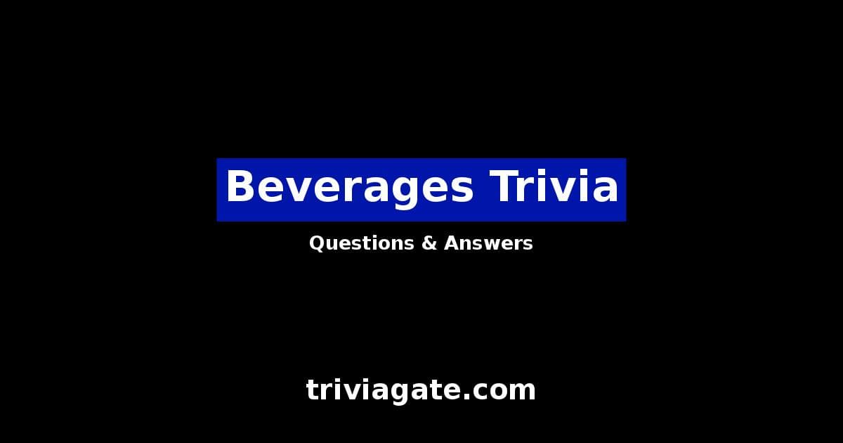 Beverages trivia image