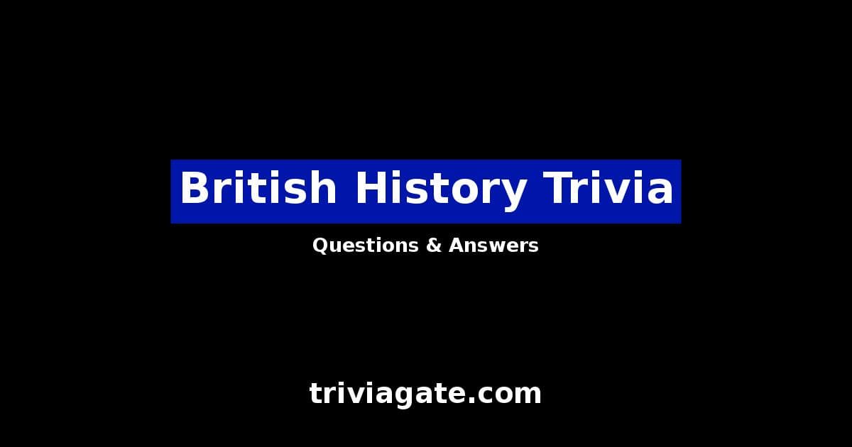 British History trivia image
