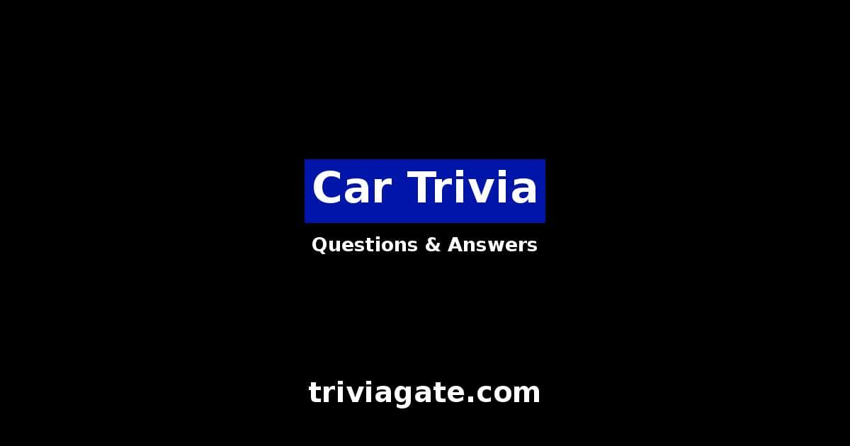 Car trivia image
