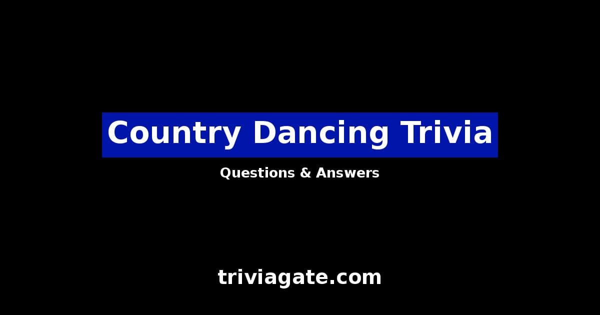 Country Dancing trivia image