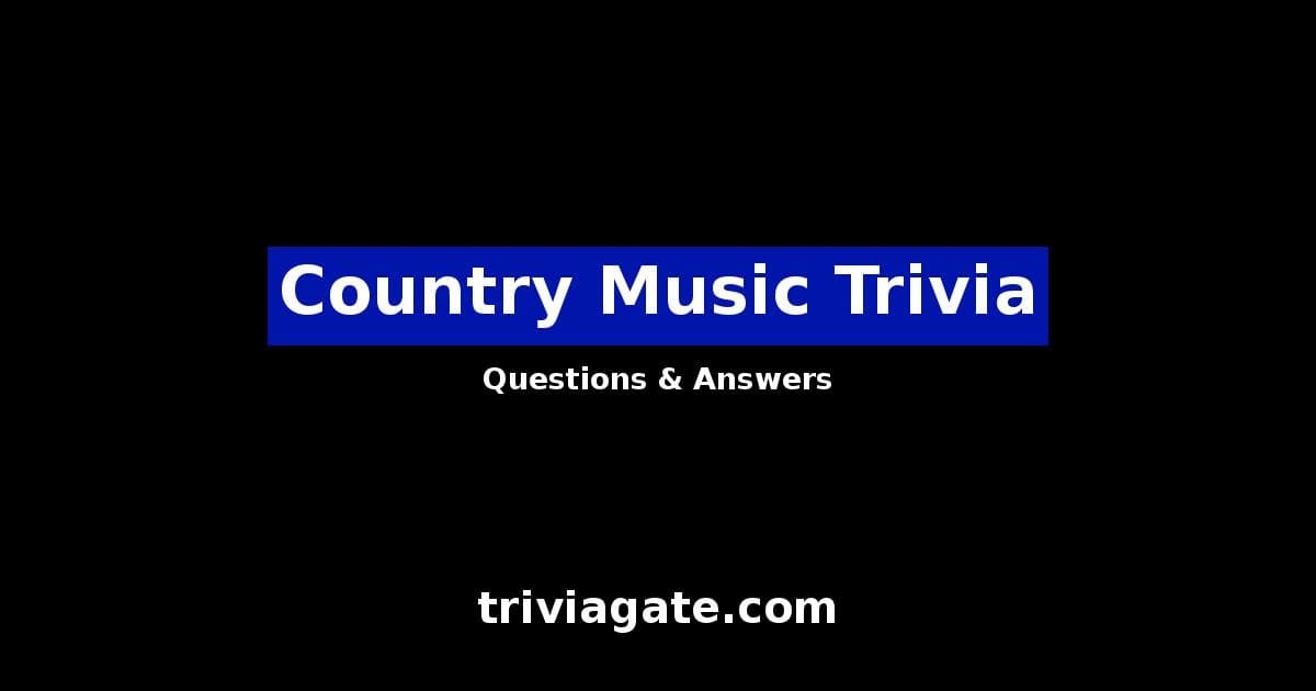 Country Music trivia image