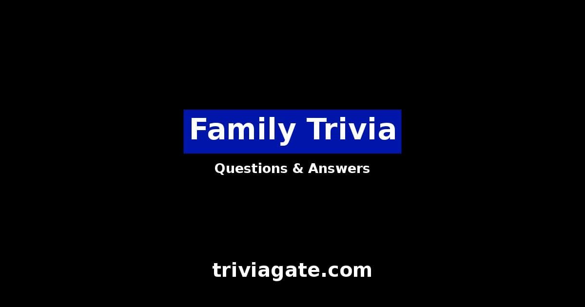 Family trivia image