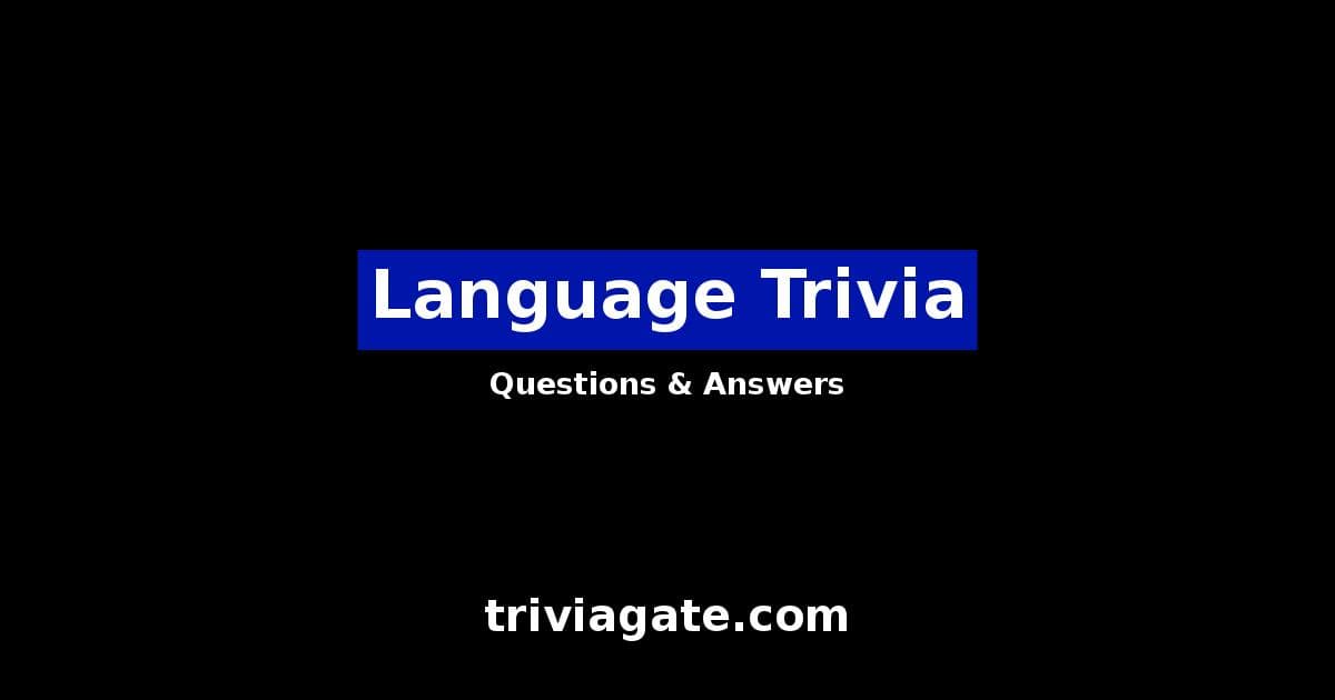 Language trivia image