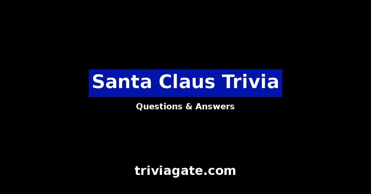 Santa Claus trivia image