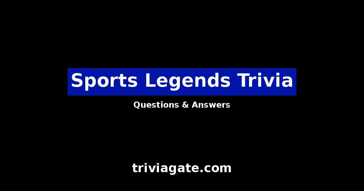 Sports Legends trivia image