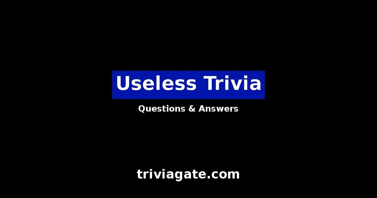 Useless trivia image