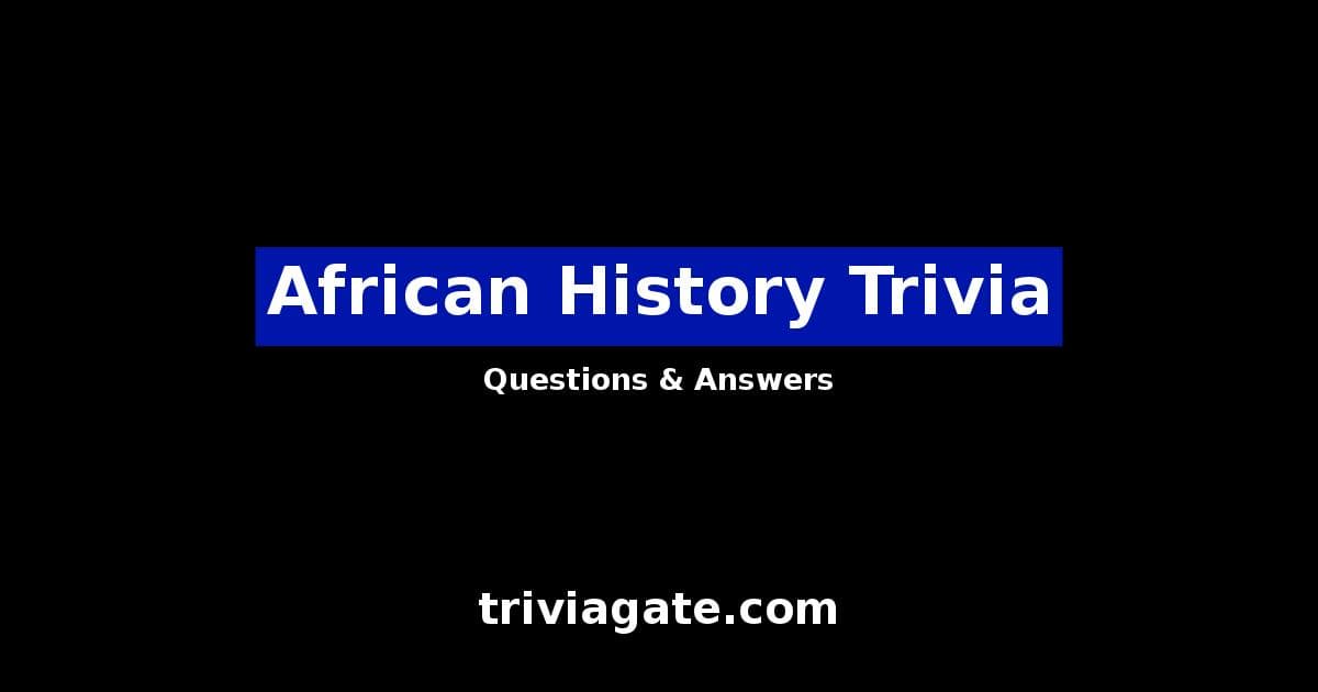 African History trivia image