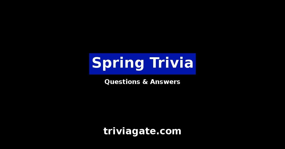 Spring trivia image