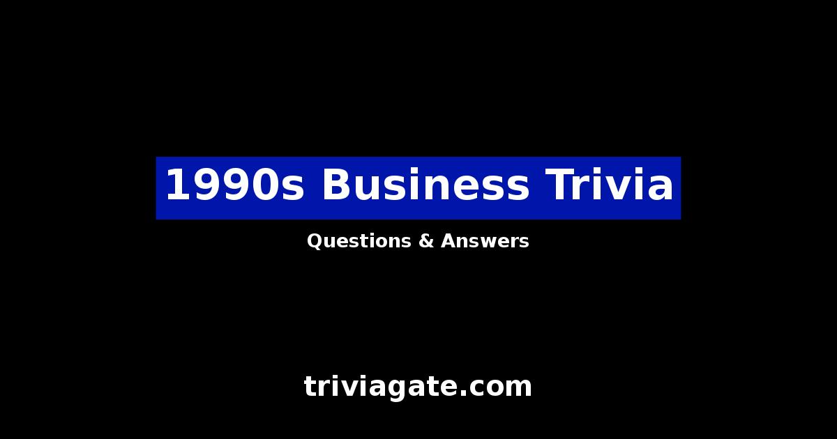 1990s Business trivia image