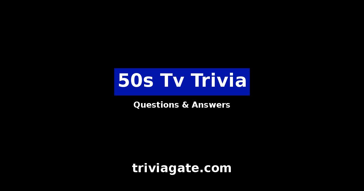 50s Tv trivia image