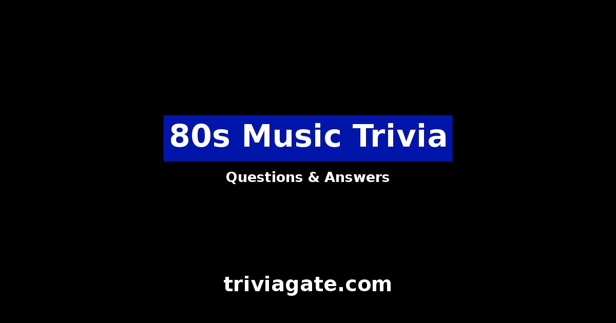80s Music trivia image