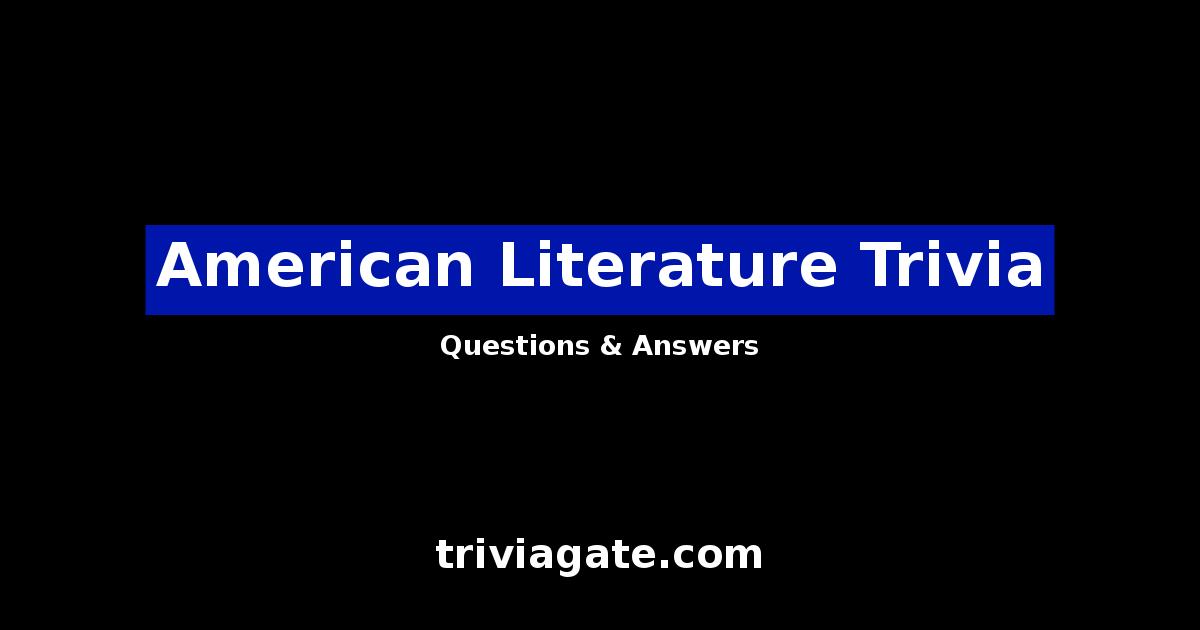American Literature trivia image