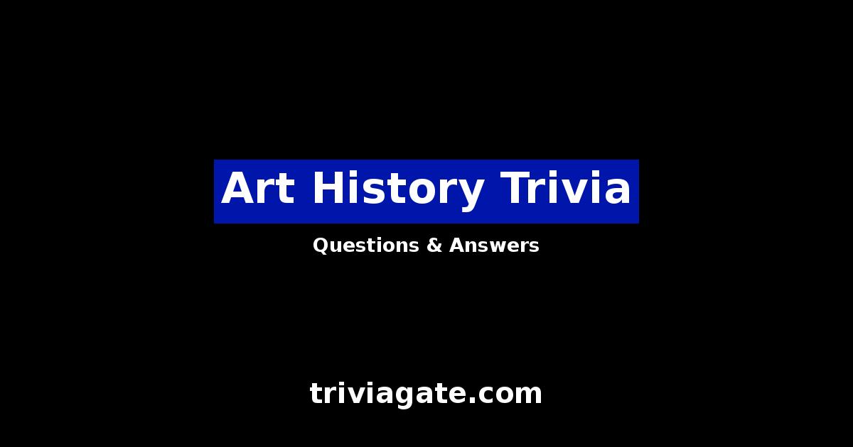 Art History trivia image