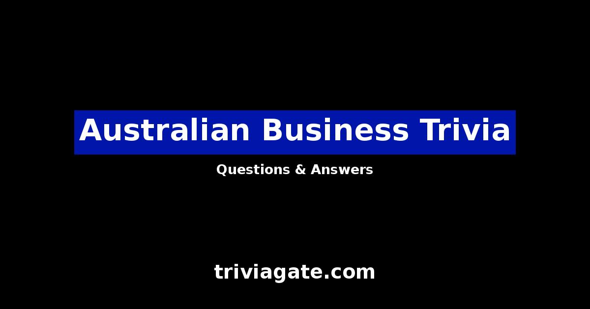 Australian Business trivia image