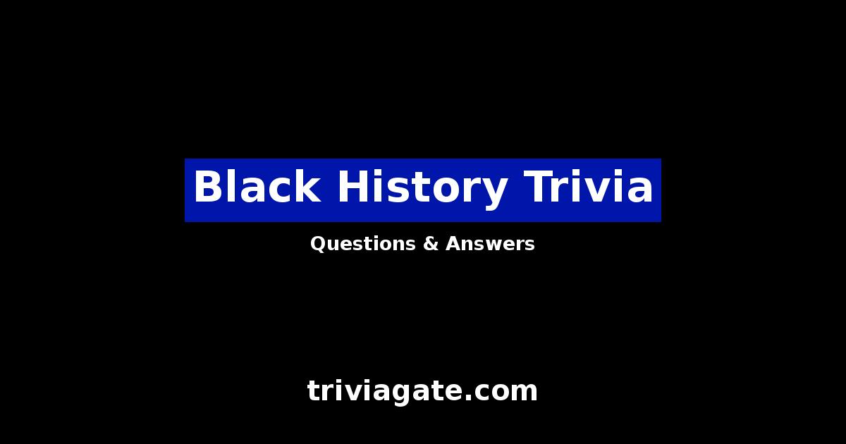 Black History trivia image