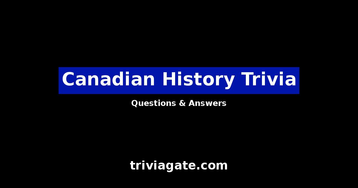 Canadian History trivia image