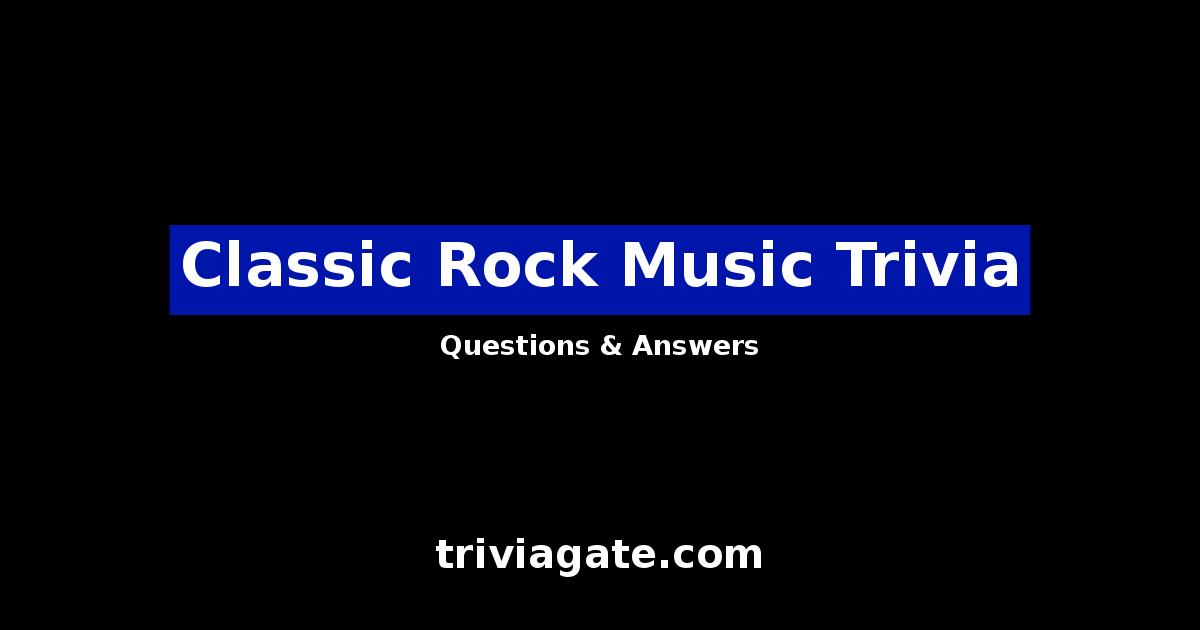 Classic Rock Music trivia image