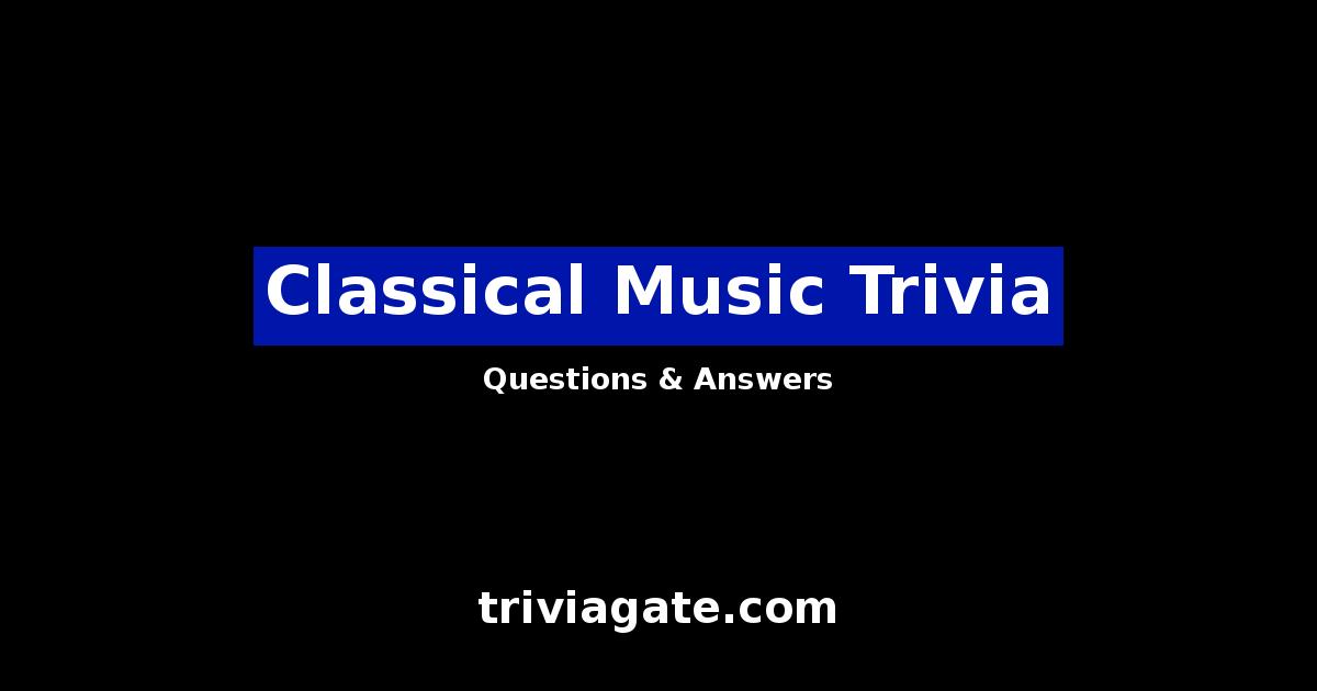 Classical Music trivia image