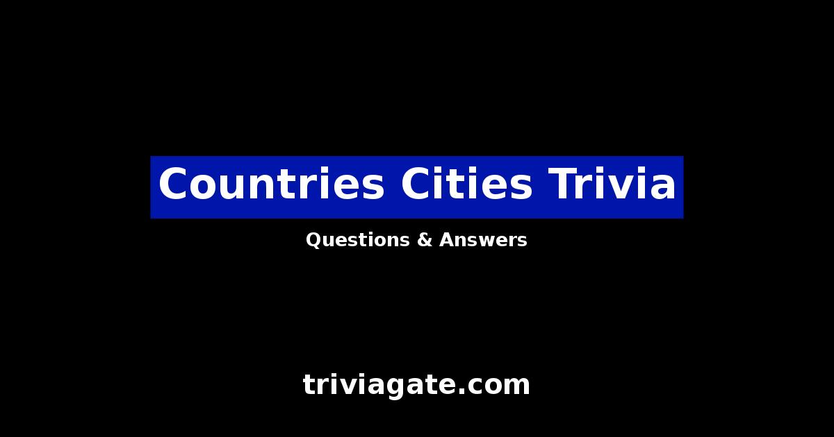 Countries Cities trivia image
