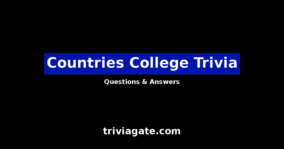 Countries College trivia image