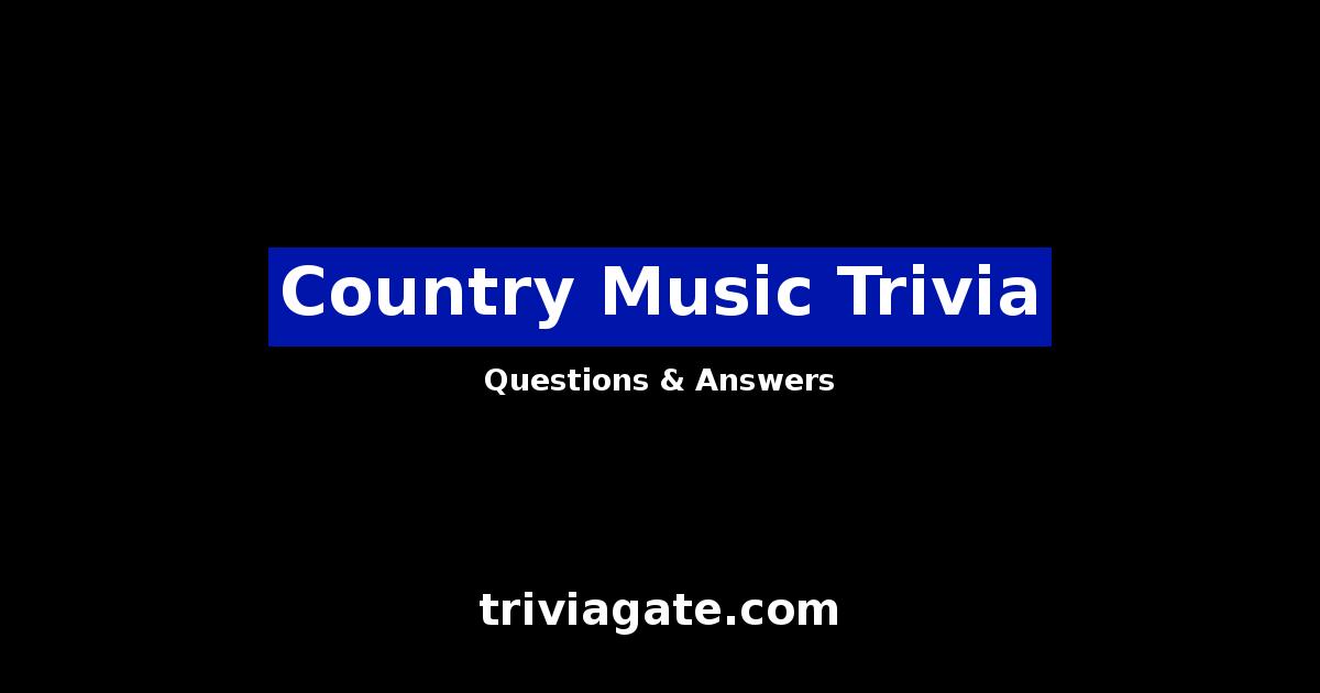 Country Music trivia image