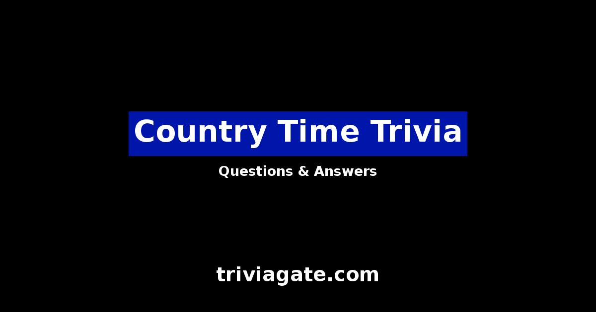Country Time trivia image
