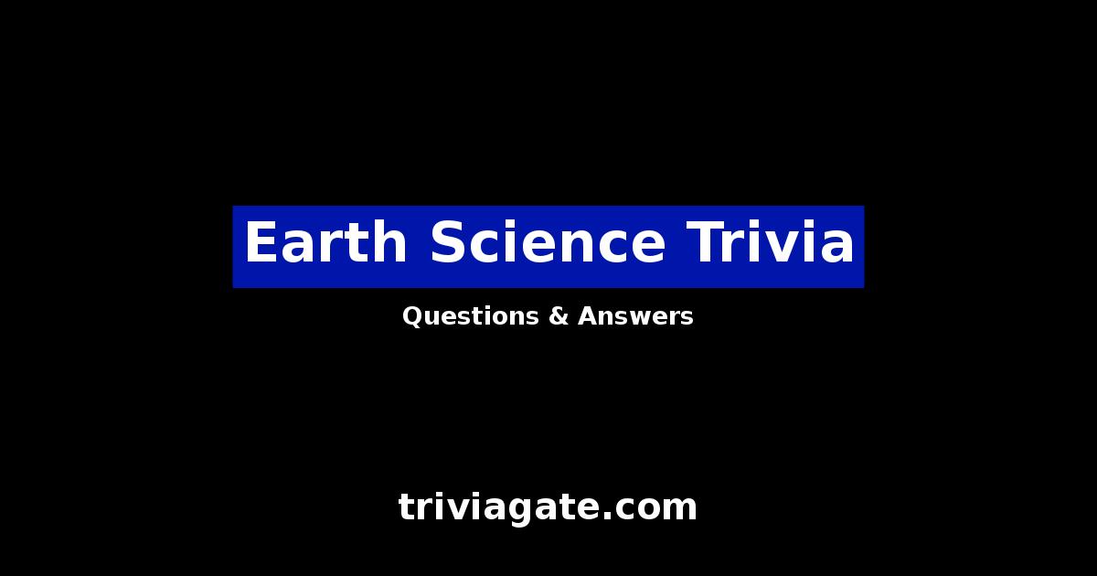 Earth Science trivia image