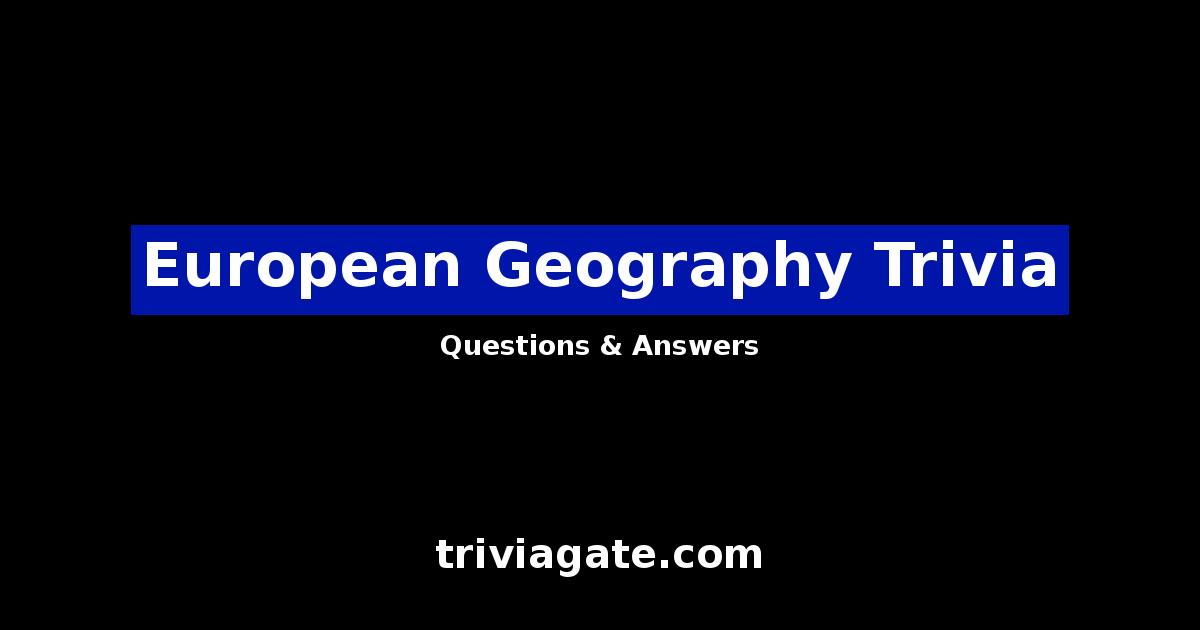 European Geography trivia image
