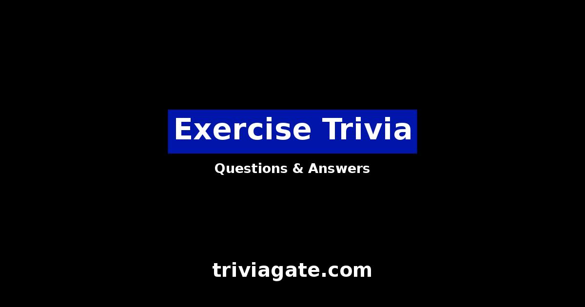 Exercise trivia image