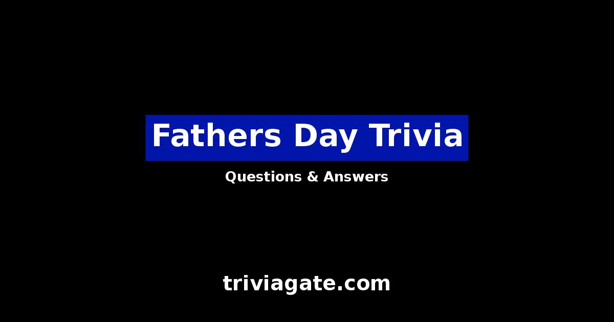 Fathers Day trivia image