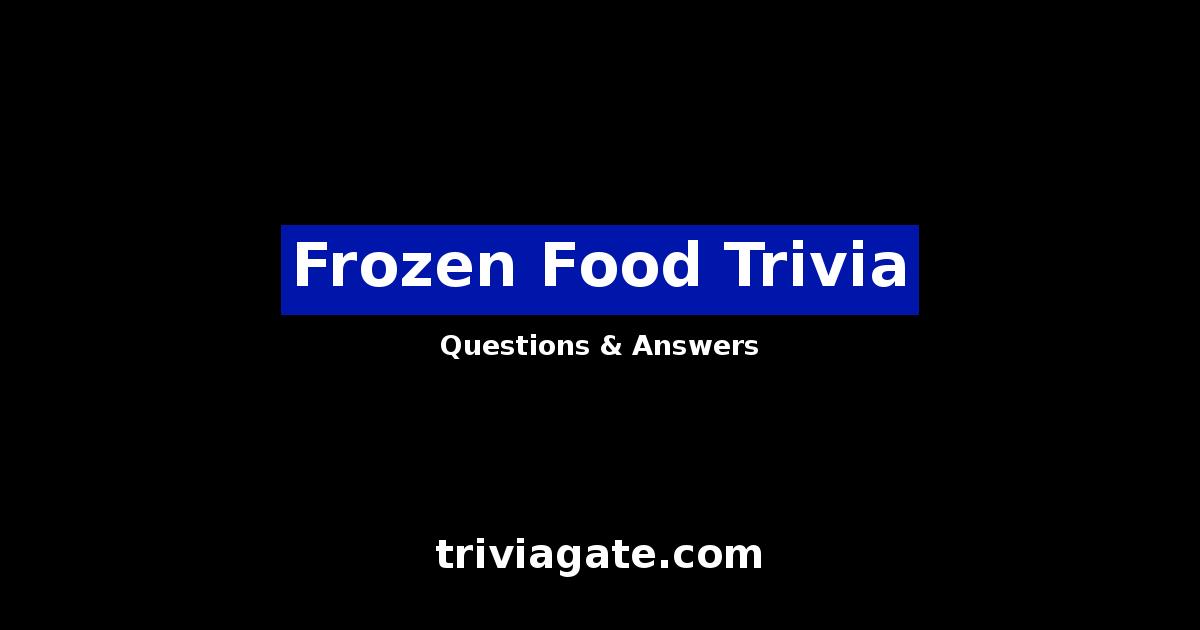 Frozen Food trivia image