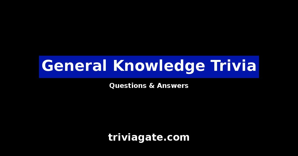General Knowledge trivia image