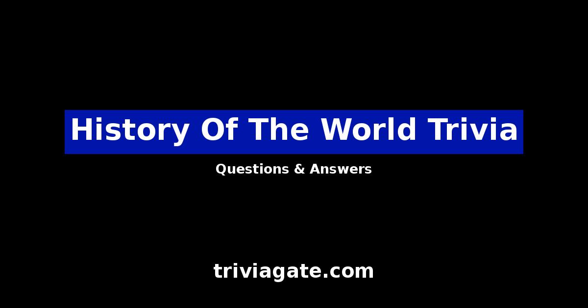 History Of The World trivia image
