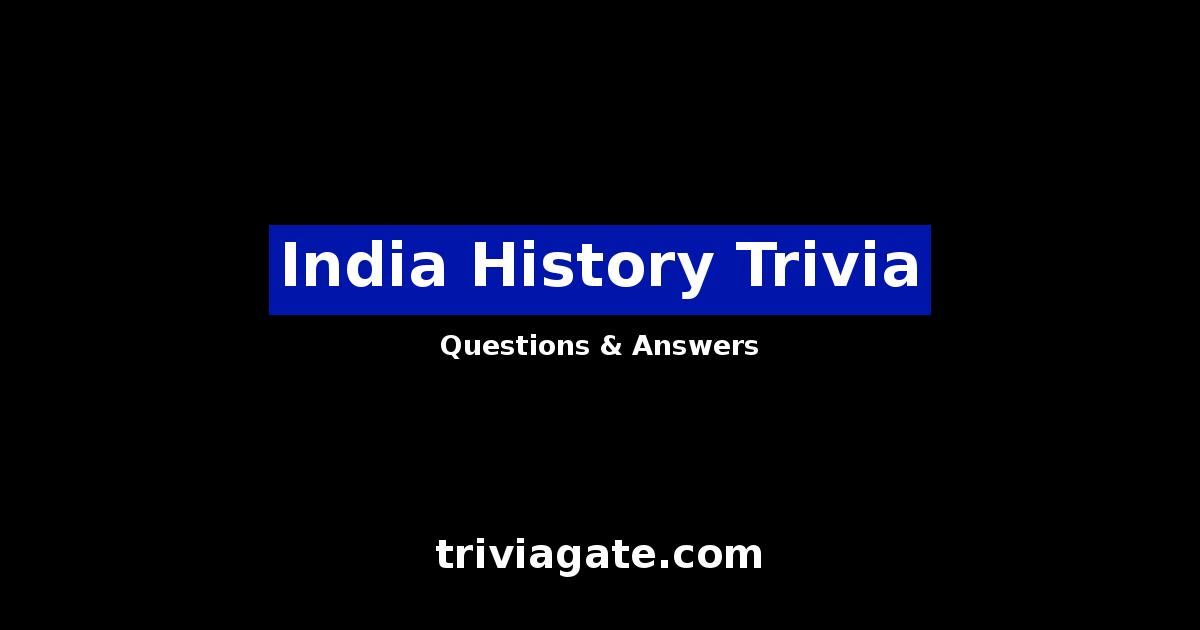India History trivia image