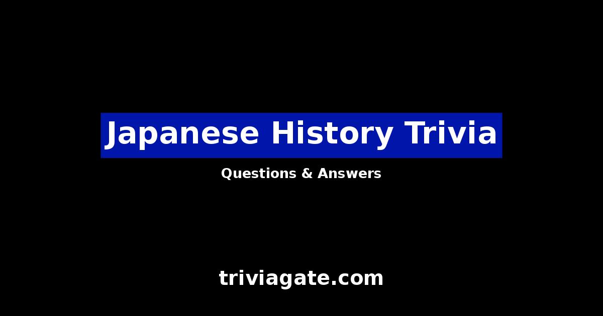 Japanese History trivia image
