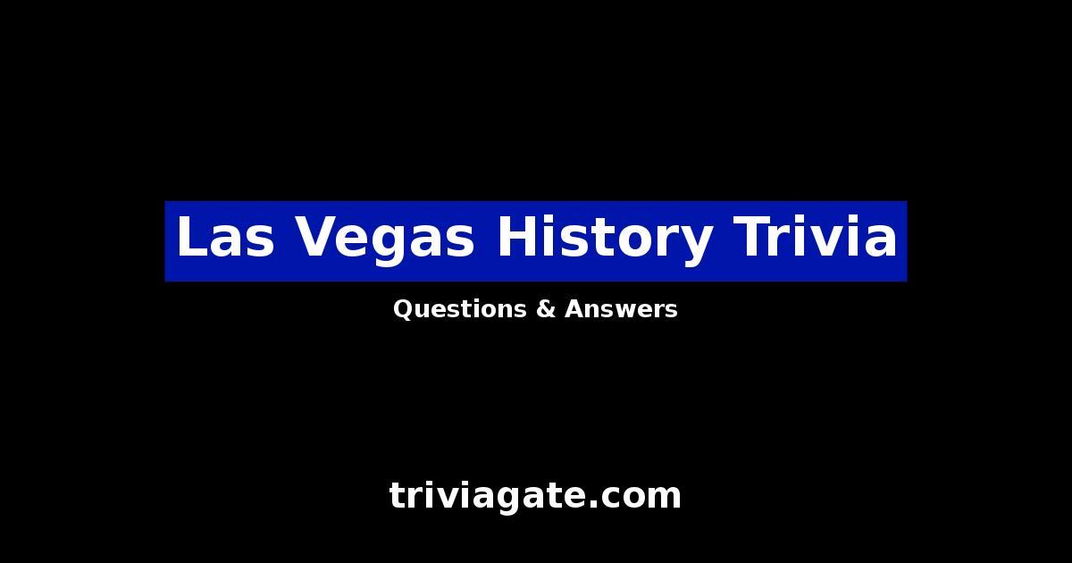 Las Vegas History trivia image