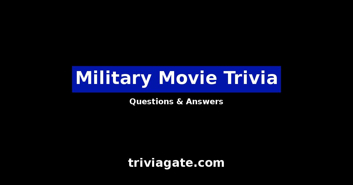 Military Movie trivia image
