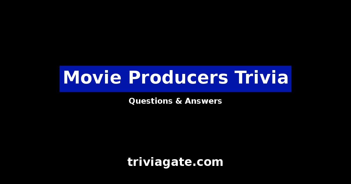 Movie Producers trivia image