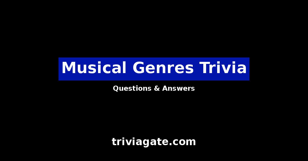 Musical Genres trivia image