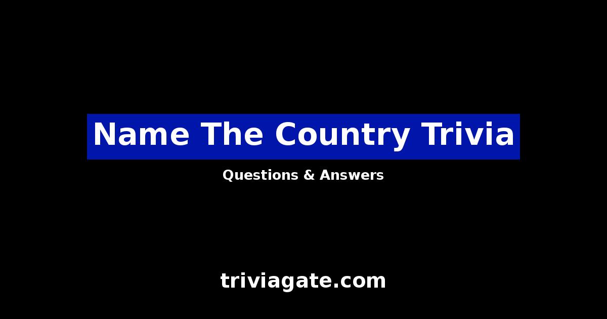 Name The Country trivia image
