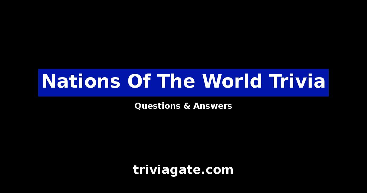 Nations Of The World trivia image