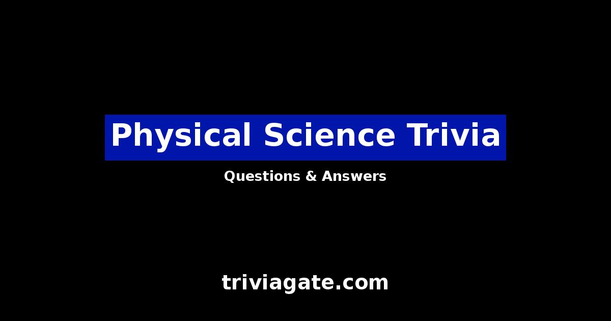 Physical Science trivia image