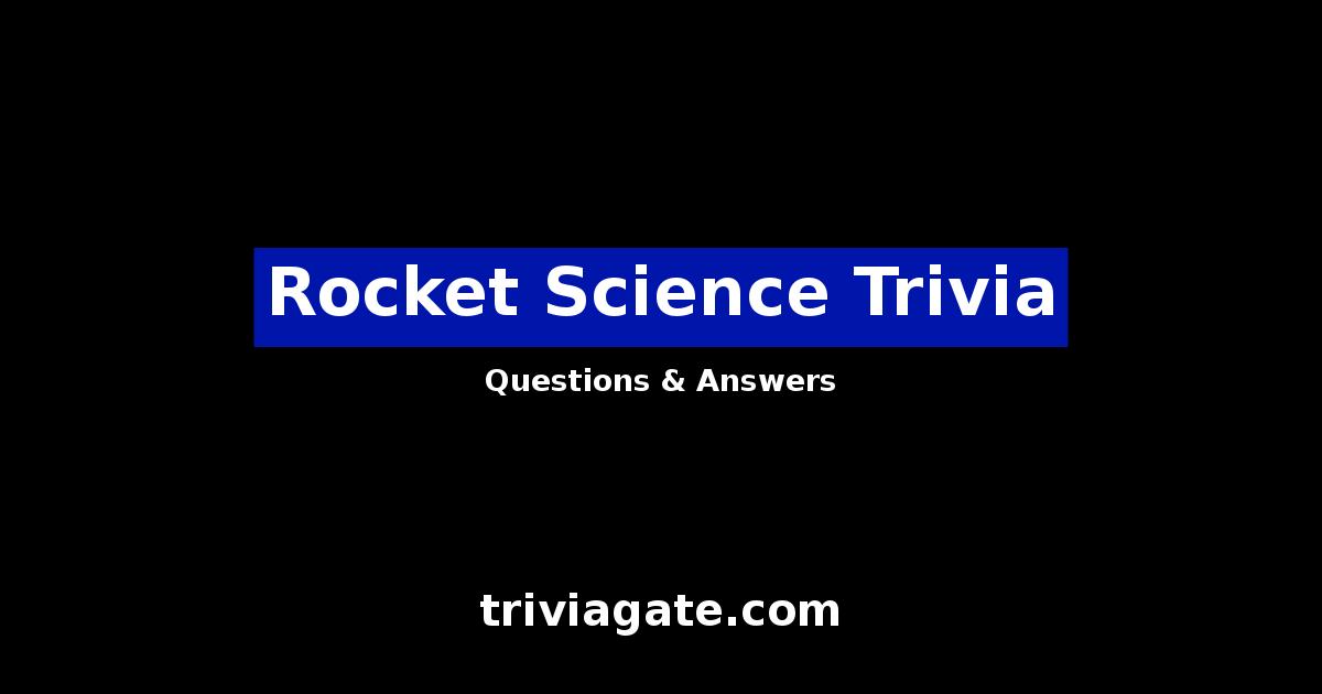 Rocket Science trivia image