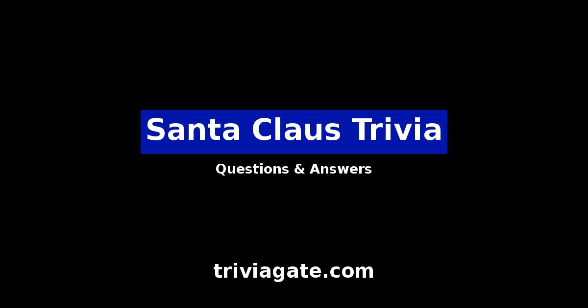 Santa Claus trivia image
